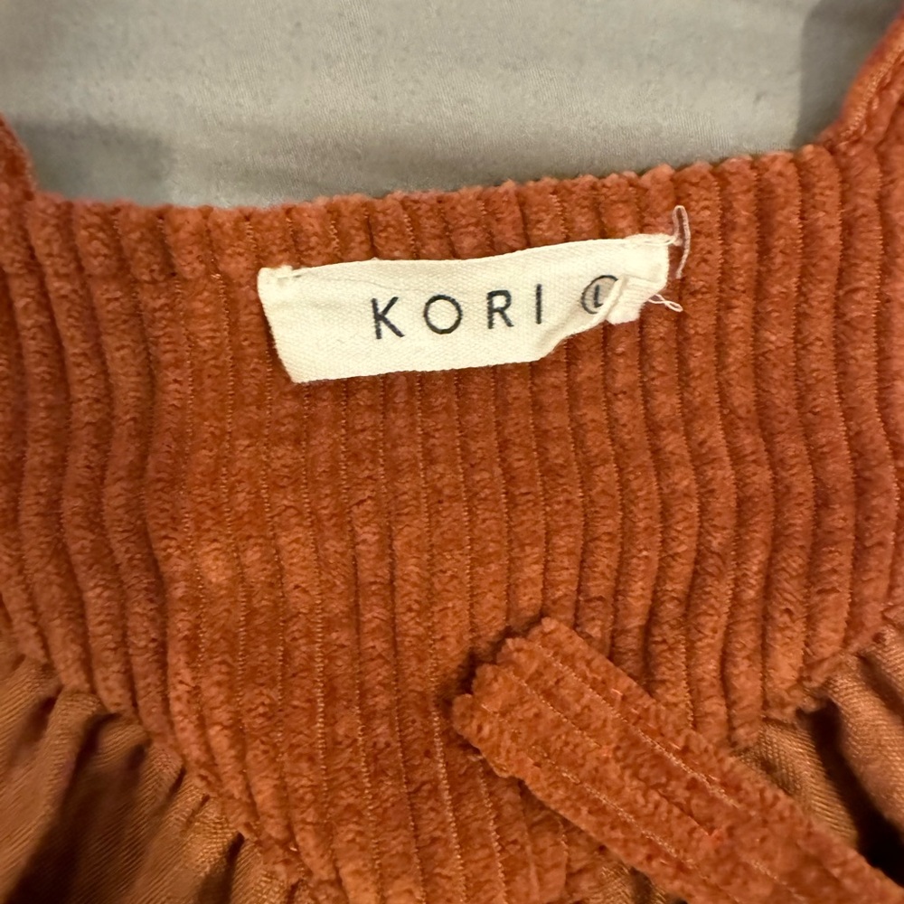 Kori brand (bought from local boutique) ribbed overalls wide legged size L